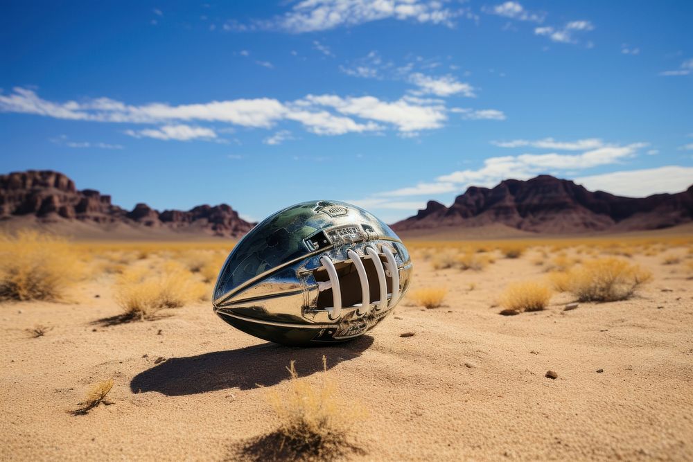 American football landscape outdoors desert. AI generated Image by rawpixel.