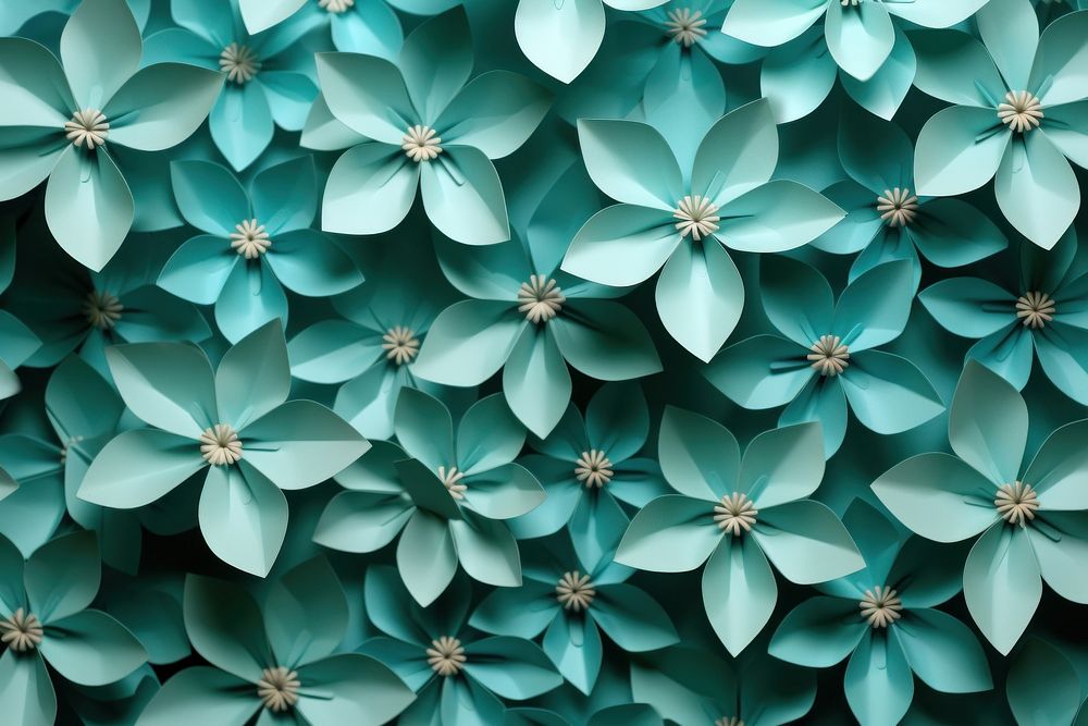 Turquoise flower turquoise backgrounds pattern.