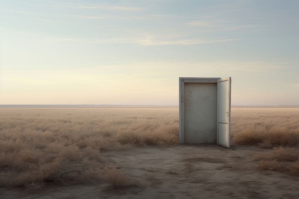  Field door architecture outdoors. AI generated Image by rawpixel.