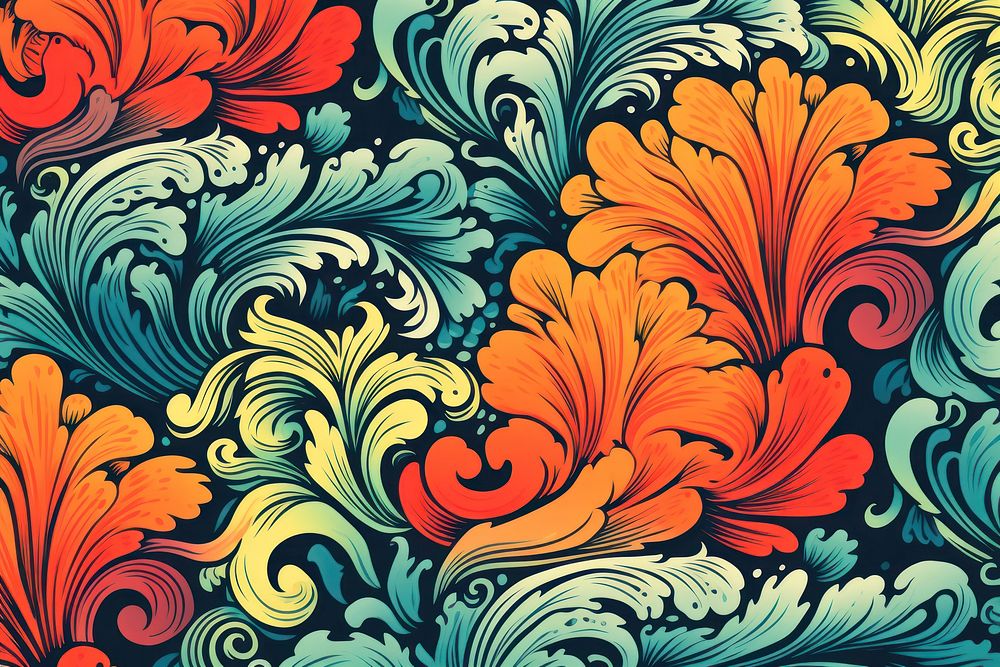  Art nouveau pattern backgrounds creativity wallpaper. AI generated Image by rawpixel.