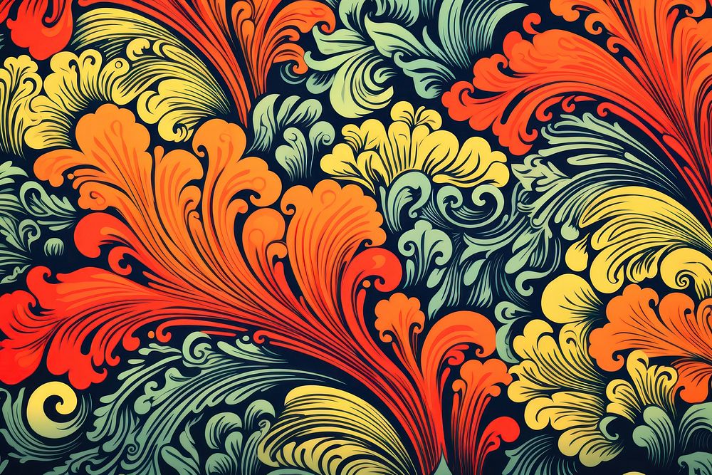  Art nouveau pattern backgrounds accessories creativity. AI generated Image by rawpixel.