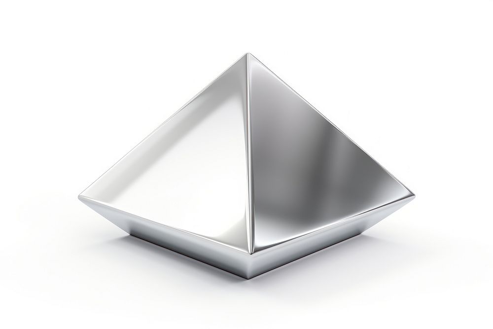 Parallelogram silver white background electronics.