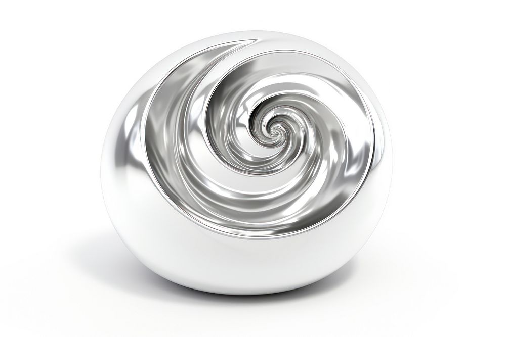 Spiral spiral sphere silver.