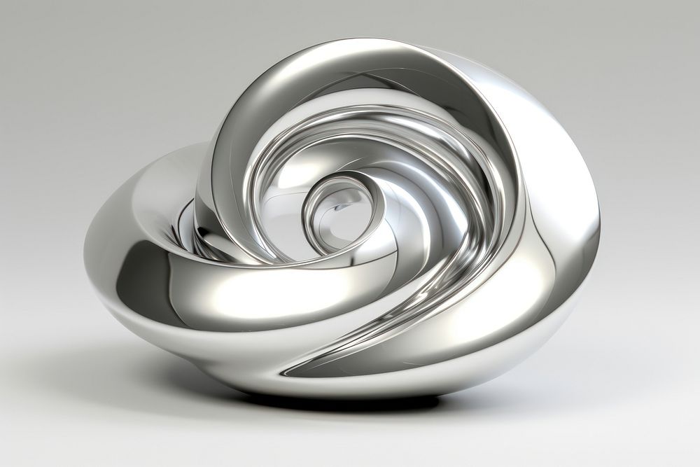 Spiral spiral silver platinum.