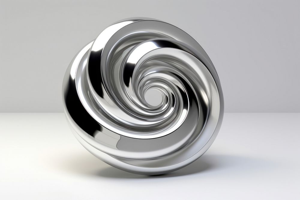 Spiral spiral silver steel.