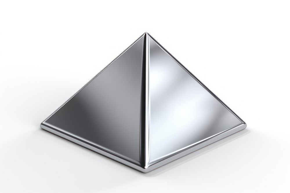 Triangle white background electronics simplicity.