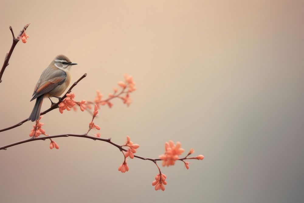 Bird chinese Style bird outdoors blossom.