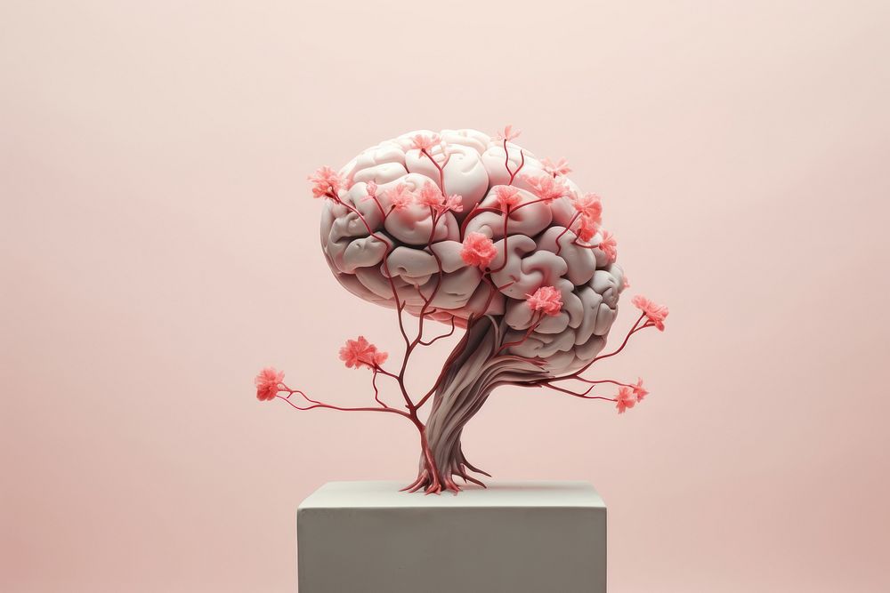 Brain chinese Style flower plant brain.