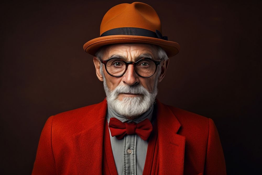 Elderly man portrait adult photography. AI generated Image by rawpixel.