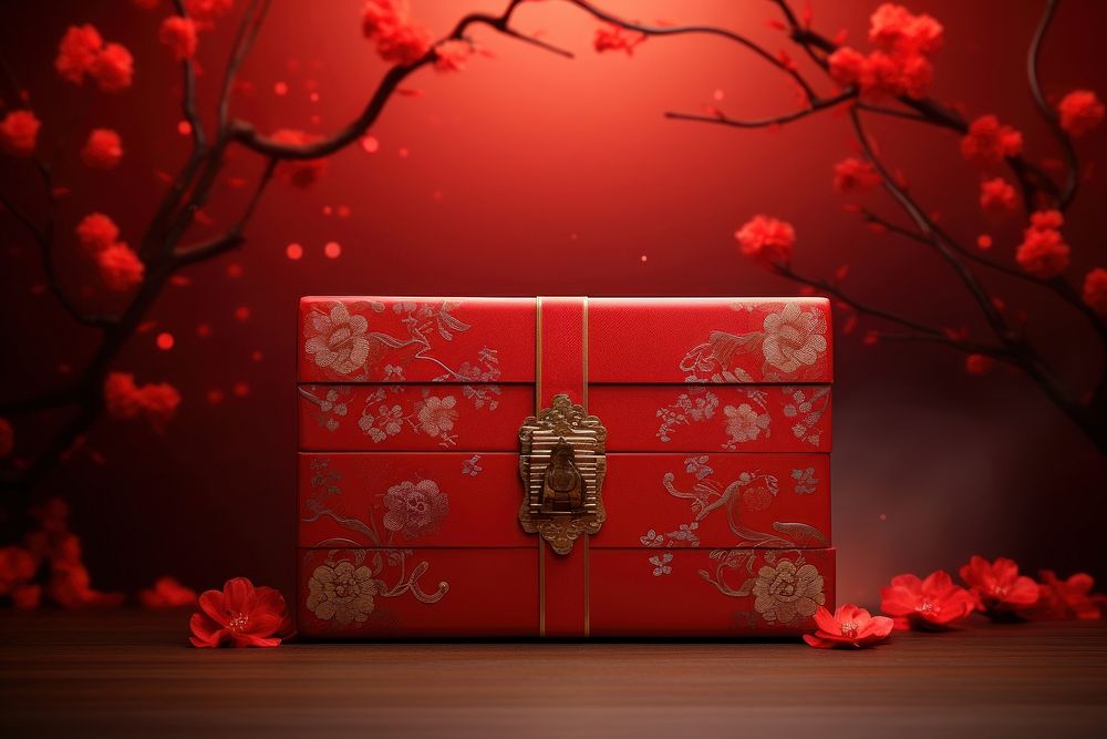 Chinese New Year style of Box box red chinese new year.