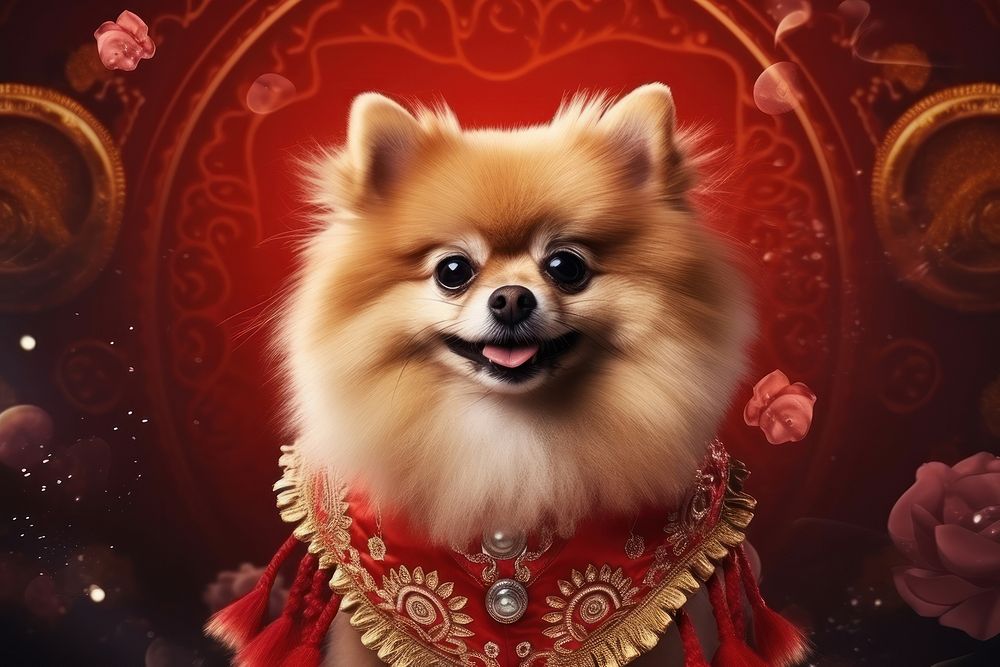 Chinese New Year dog mammal animal.