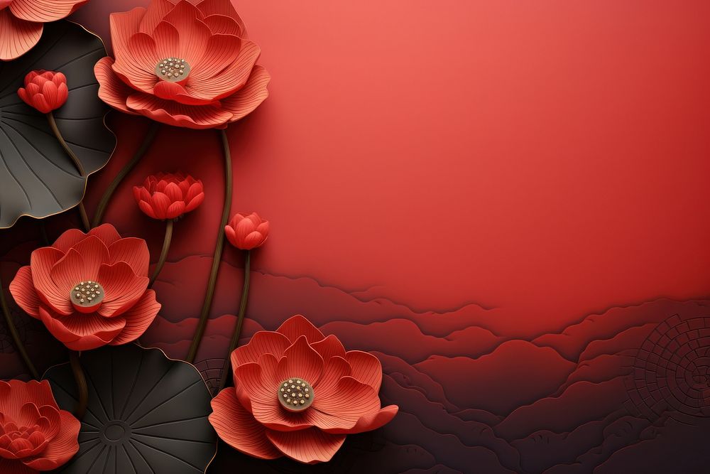 Chinese New Year style of Lotus backgrounds pattern flower.