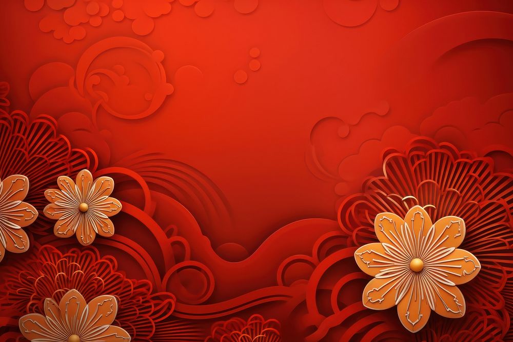 Chinese New Year style of Sun red backgrounds pattern.