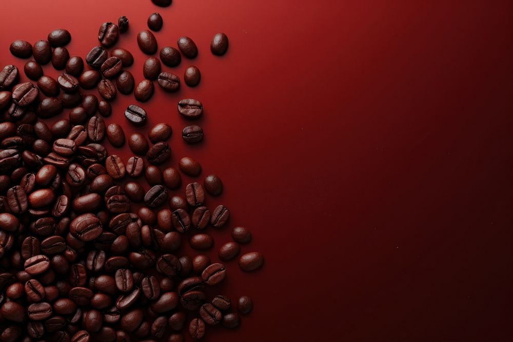 Coffee beans chinese Style coffee backgrounds red.