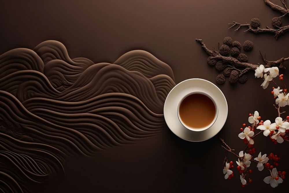 Coffee chinese Style coffee drink tea.