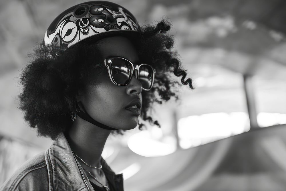 Black girl sunglasses portrait cool.