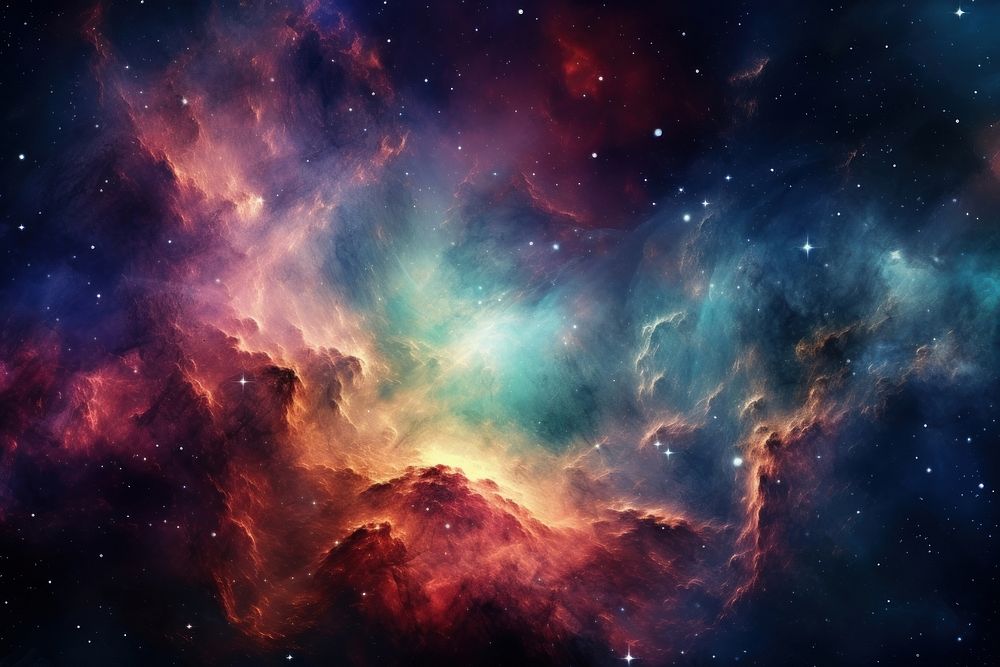  Galaxy astronomy universe nebula. AI generated Image by rawpixel.