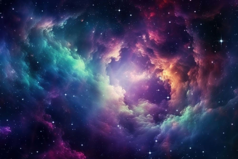  Galaxy astronomy universe nebula. AI generated Image by rawpixel.