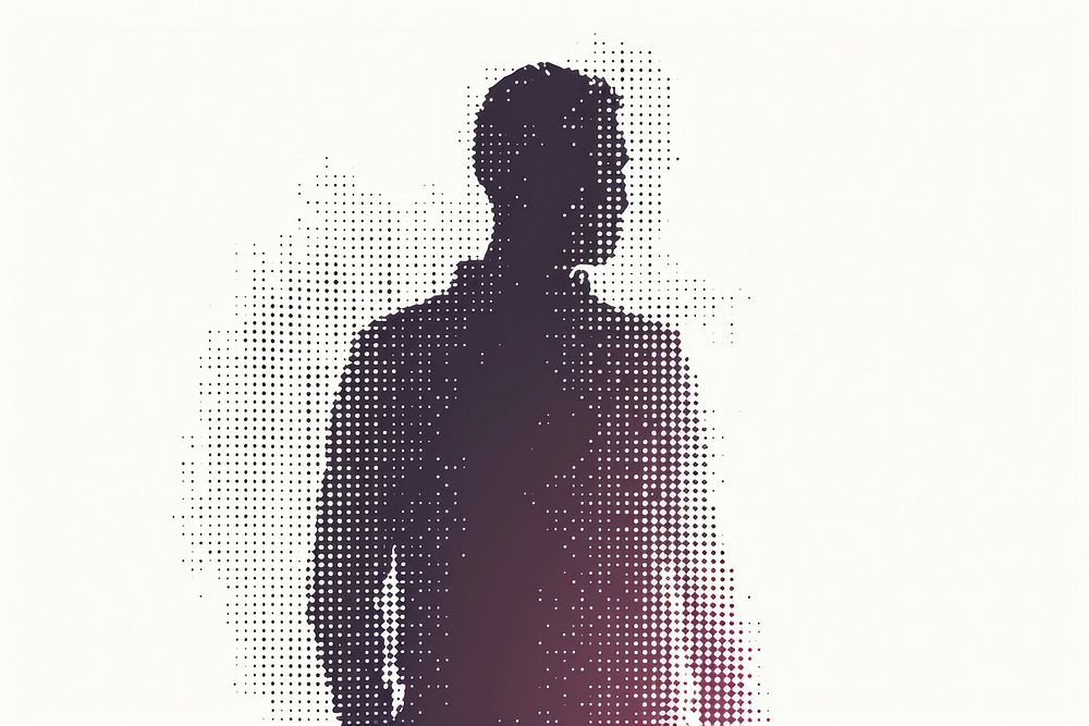 Men silhouette pixelated adult.