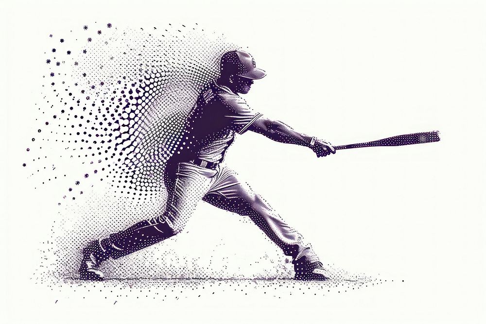 Baseball baseball athlete cartoon.