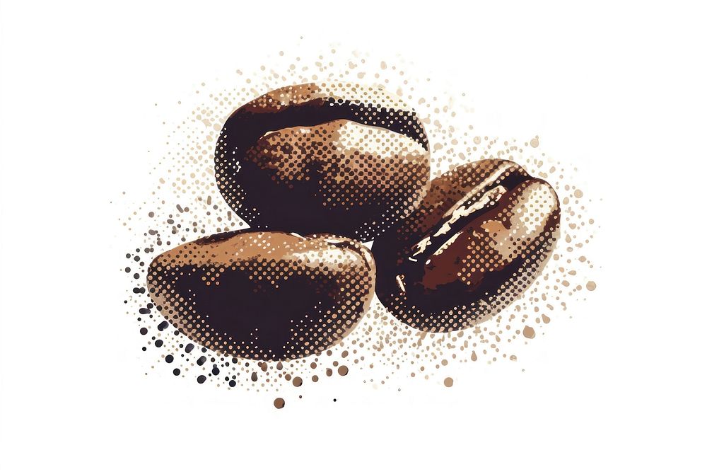 Coffee beans coffee white background coffee beans.