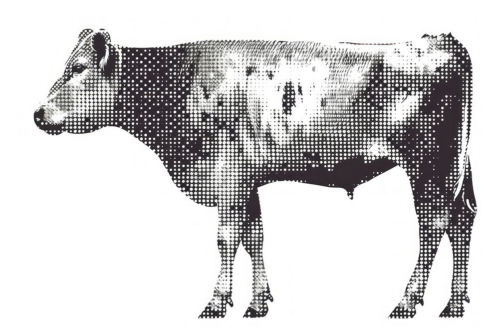 Cow cow livestock cartoon.