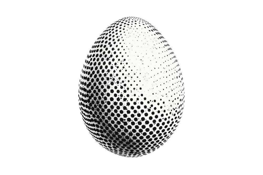 Egg egg sphere white background.