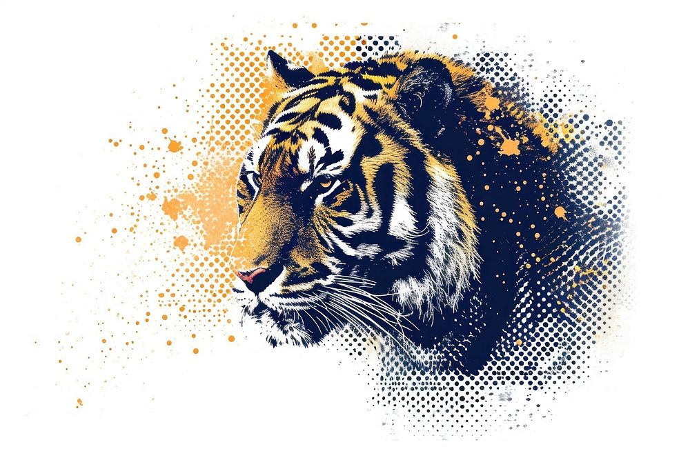 Tiger tiger wildlife cartoon.