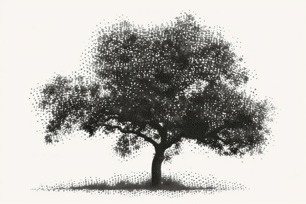 Tree tree drawing sketch.
