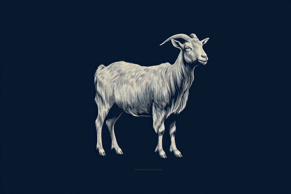 Goat livestock wildlife animal.