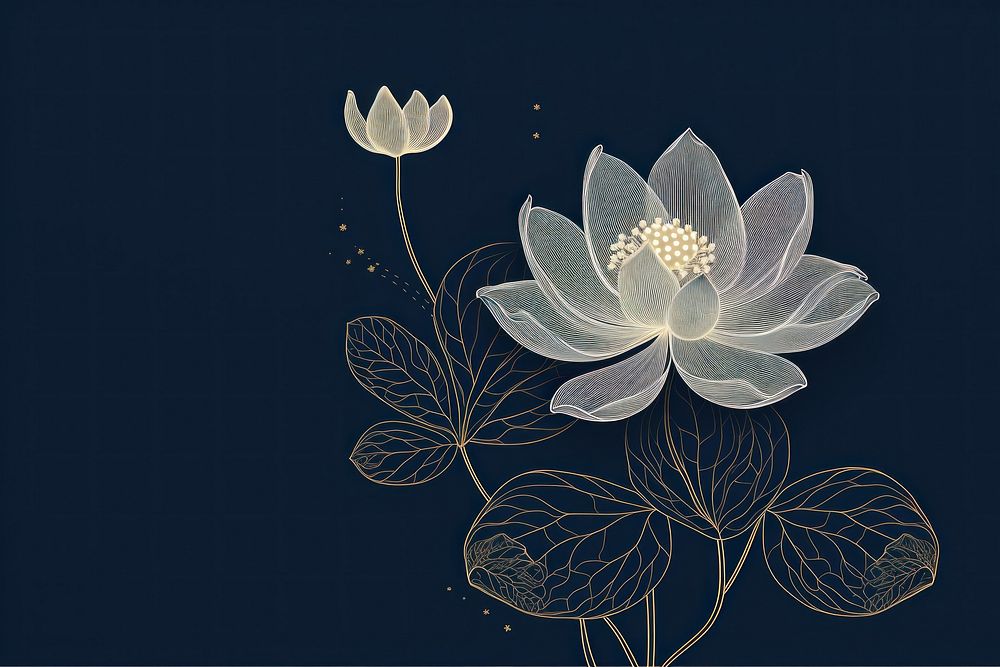 Lotus pattern flower petal.