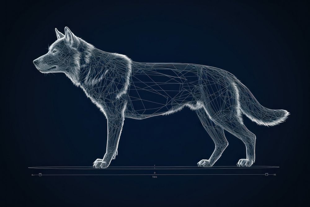 Wolf wolf diagram animal. | Free Photo Illustration - rawpixel