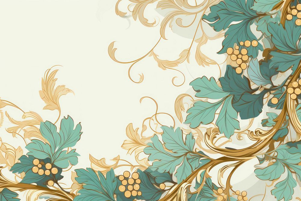  Vine wallpaper pattern line. AI generated Image by rawpixel.