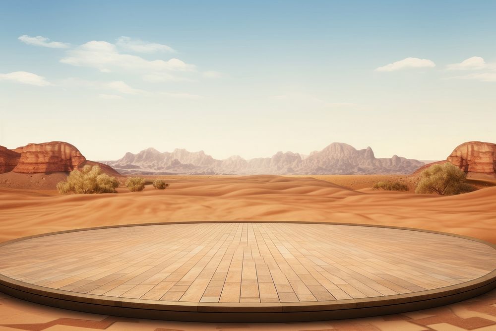 Desert desert landscape outdoors. AI generated Image by rawpixel.