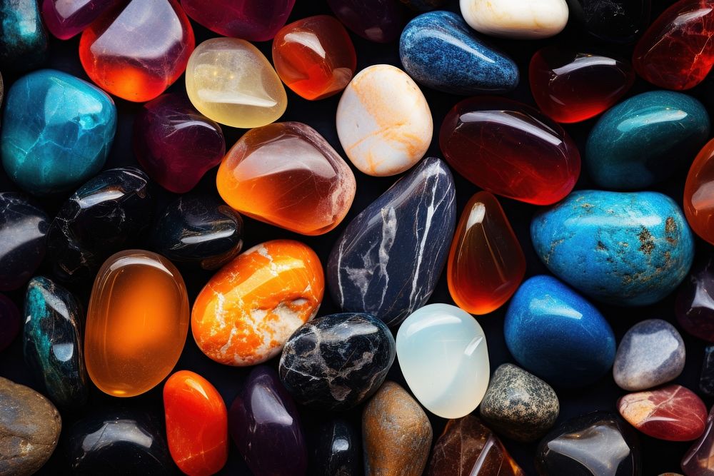 Gemstones backgrounds jewelry pebble. 