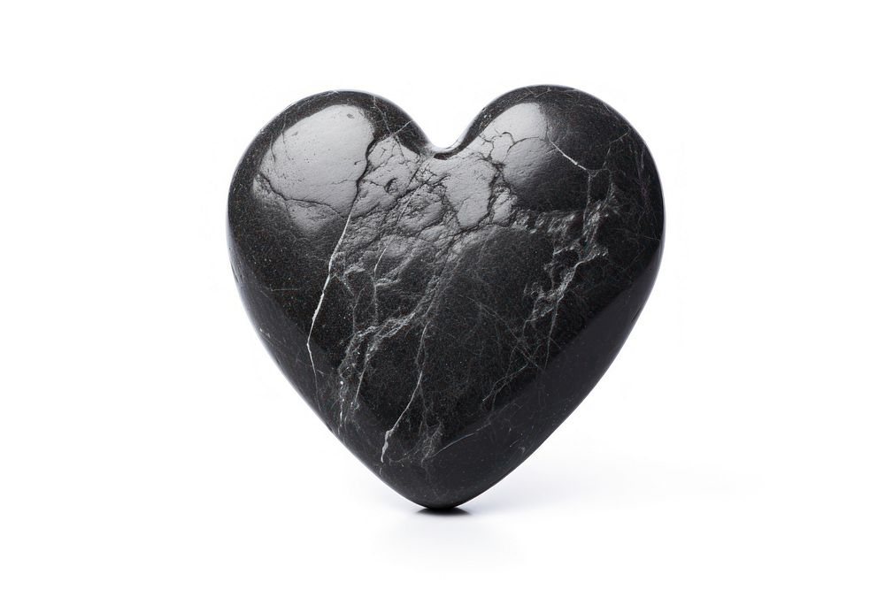 Heavy rock heart Shape white background heart shape monochrome.