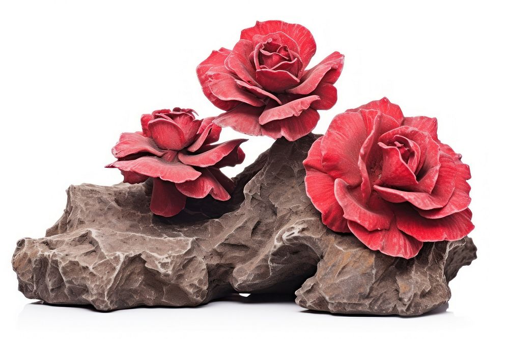 Heavy rock Rose Shape rose flower petal.