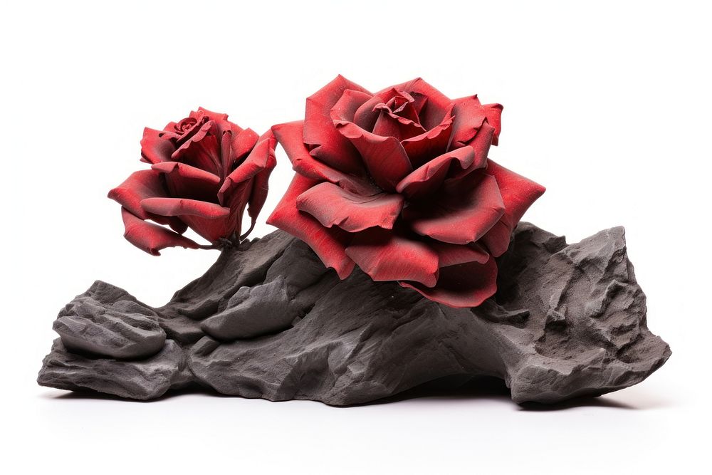 Heavy rock Rose Shape rose flower plant.