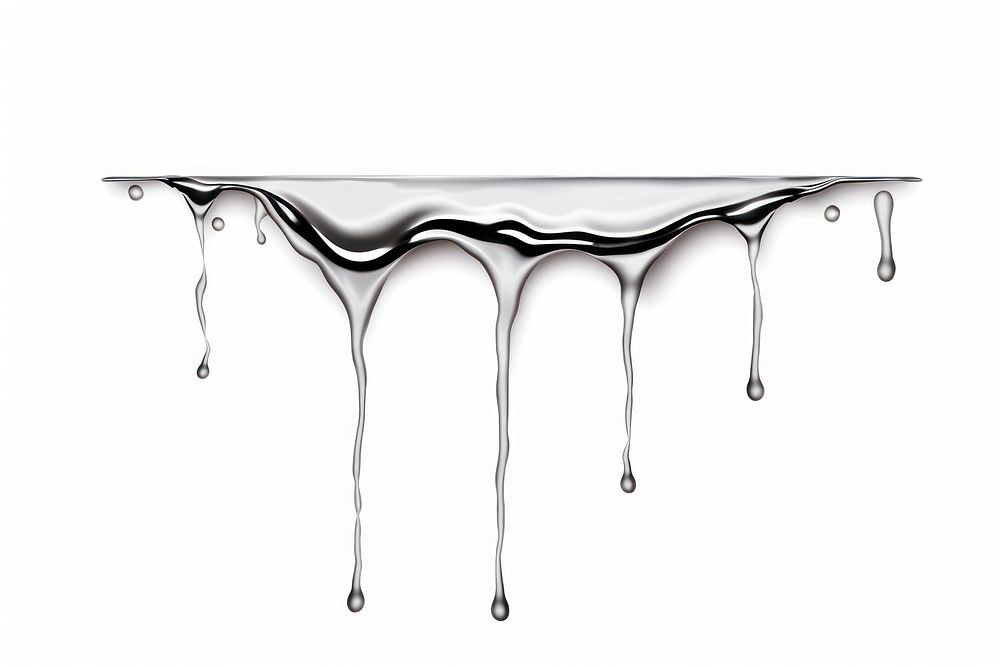 Water drips from faucet white background simplicity splattered.