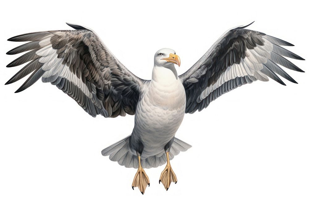 Western gull bird seagull vulture animal.