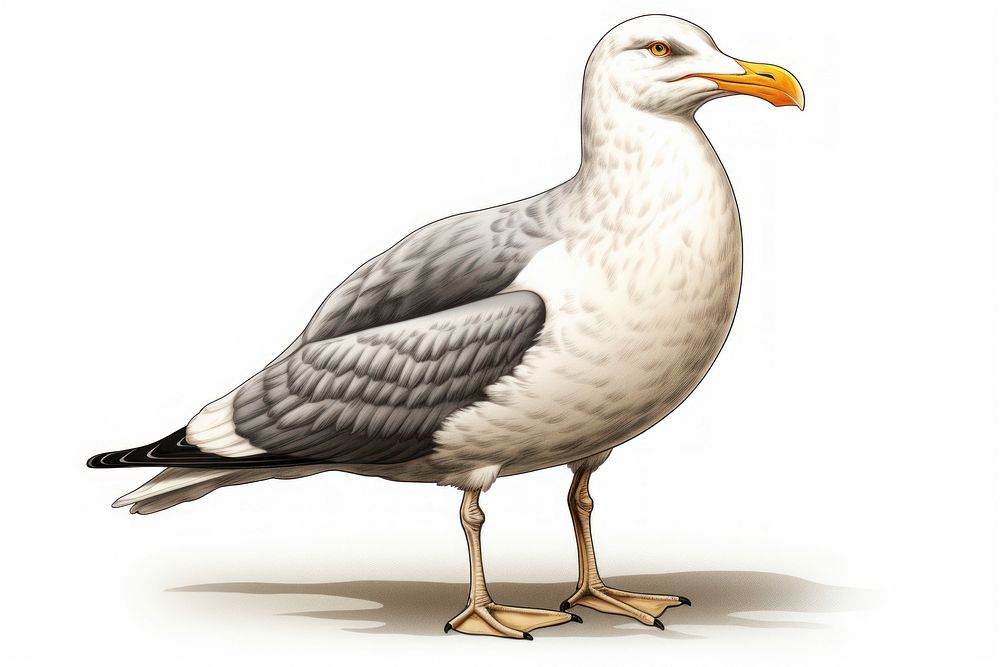 Western gull bird seagull animal beak.