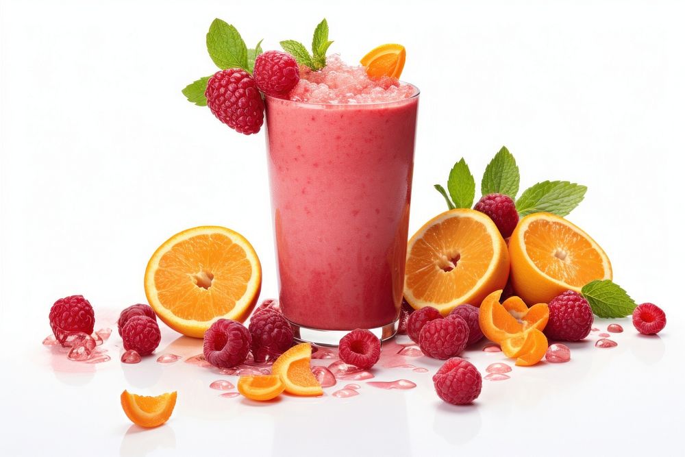 Jambo juice grapefruit raspberry smoothie.