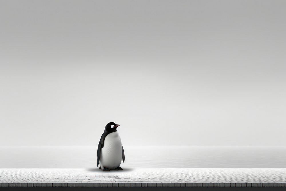 Penguin chinese Style penguin animal bird.