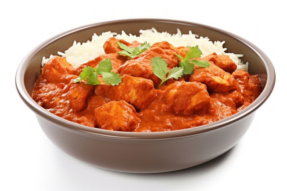 Chicken tikka masala indian food curry meal dish.