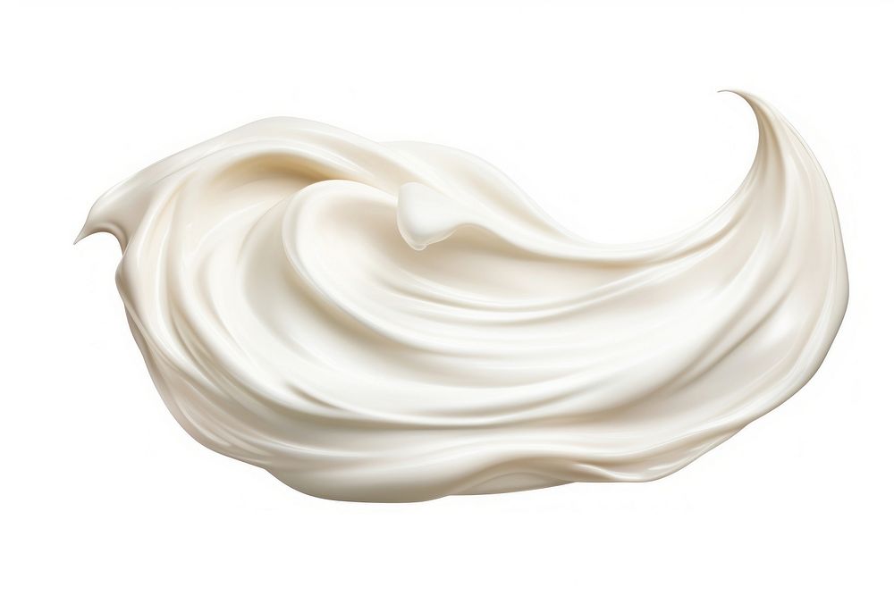 Smeared cream white white background dessert. AI generated Image by rawpixel.