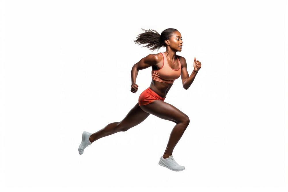 Female athlete footwear running jogging. AI generated Image by rawpixel.