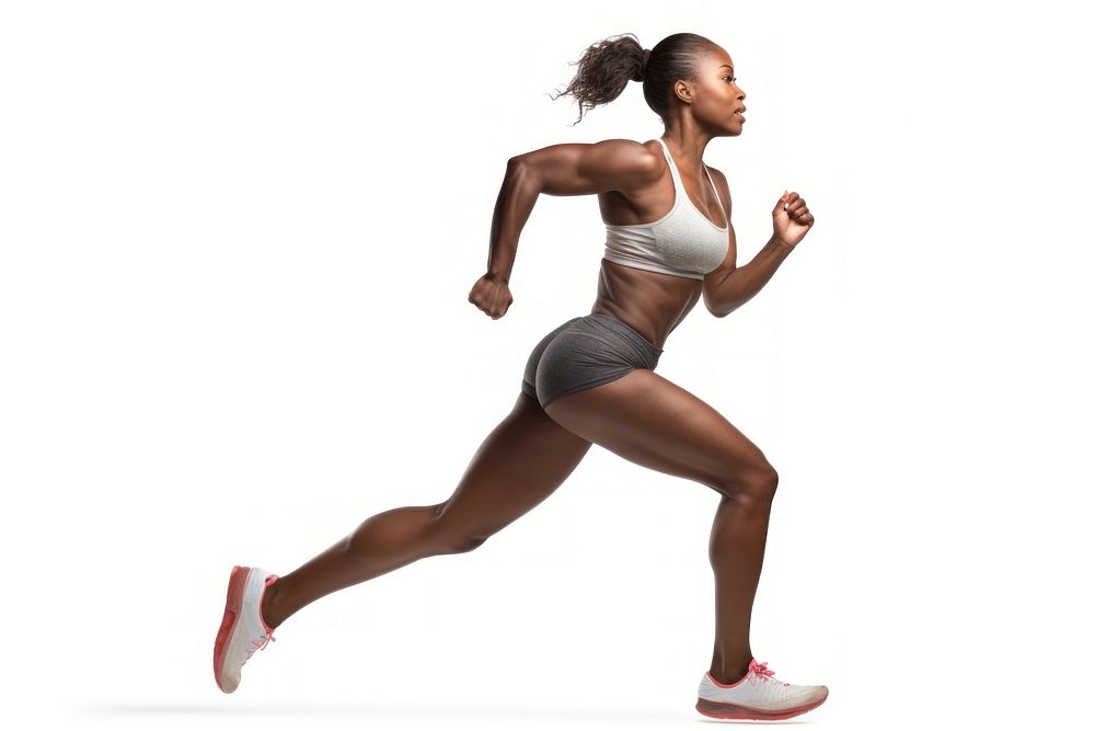 Female athlete running jogging adult. AI generated Image by rawpixel.
