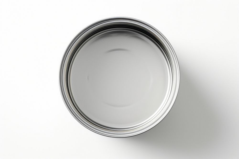 Tin can white background dishware aluminum. AI generated Image by rawpixel.