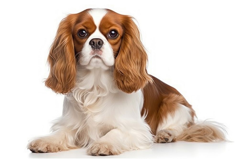 Cavalier King Charles Spaniel spaniel dog animal. AI generated Image by rawpixel.