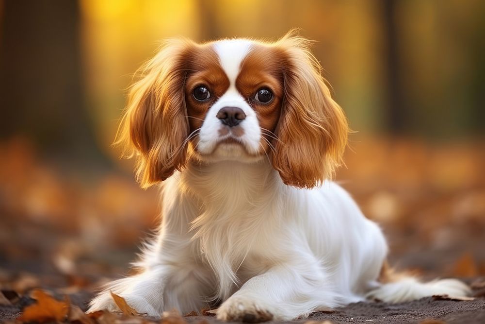 Cavalier King Charles Spaniel spaniel puppy animal. AI generated Image by rawpixel.
